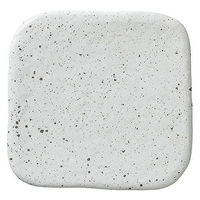 金正陶器 白斑点 パレット 25cm角盛皿 28-420-178-wa 1個（直送品）