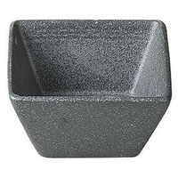 金正陶器 鉄ペーパー 三本線11cm角小鉢 28-421-038-wa 1セット(6個)（直送品）