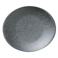 金正陶器 鉄ペーパー 楕円受皿 28-421-018-wa 1セット(6個)（直送品）