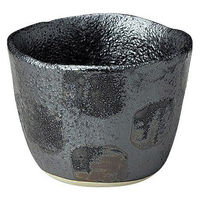 金正陶器 黒市松 陶碗 (小) 28-430-088-ro 1セット(6個)（直送品）