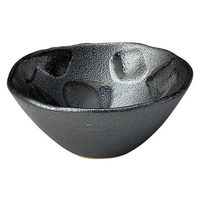 金正陶器 黒市松 盛り鉢 (小) 28-430-248-ro 1セット(6個)（直送品）