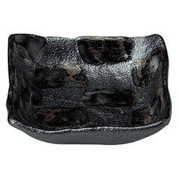 金正陶器 黒市松 正角小鉢 28-430-238-ro 1セット(6個)（直送品）