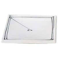 金正陶器 うず潮 正角10.0皿 28-434-358-yu 1個（直送品）