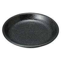 金正陶器 豊明 黒耀 4.5皿 28-448-158-tu 1セット(10個)（直送品）
