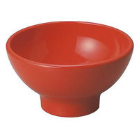 金正陶器 豊明 赤釉 4.5高台丼 28-448-288-tu 1セット(6個)（直送品）