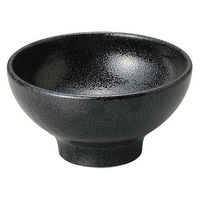 金正陶器 豊明 黒耀 5.5高台丼 28-449-238-tu 1セット(6個)（直送品）