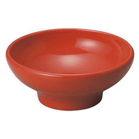 金正陶器 豊明 赤釉 4.0丸高台鉢 28-449-308-tu 1セット(6個)（直送品）