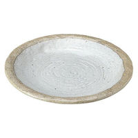 金正陶器 粉引石目 9.0皿 28-483-628-a 1個（直送品）