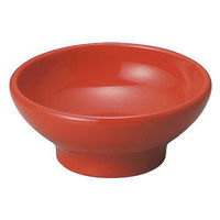 金正陶器 豊明 赤釉 3.0丸高台鉢 28-449-318-tu 1セット(6個)（直送品）