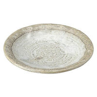 金正陶器 粉引石目 5.0皿 28-483-648-a 1セット(10個)（直送品）