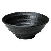 金正陶器 ゆらり黒結晶 6.5丼 28-484-528-mi 1セット(6個)（直送品）