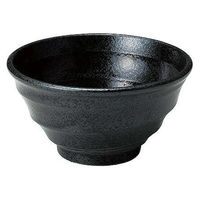 金正陶器 ゆらり黒結晶 5.5深丼 28-484-548-mi 1セット(6個)（直送品）