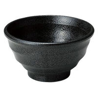 金正陶器 ゆらり黒結晶 5.0深丼 28-484-558-mi 1セット(6個)（直送品）