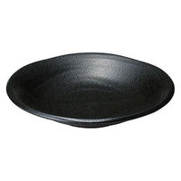 金正陶器 ゆらり黒結晶 8寸深皿 28-484-578-mi 1セット(3個)（直送品）