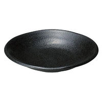 金正陶器 ゆらり黒結晶 7寸深皿 28-484-588-mi 1セット(6個)（直送品）