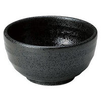 金正陶器 ゆらり黒結晶 3.8鉢 28-484-638-mi 1セット(6個)（直送品）