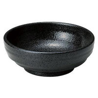 金正陶器 ゆらり黒結晶 4.2鉢 28-484-628-mi 1セット(6個)（直送品）