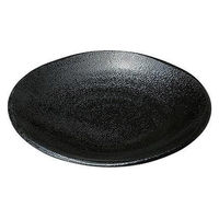 金正陶器 ゆらり黒結晶 5.5寸皿 28-484-708-mi 1セット(6個)（直送品）
