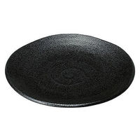 金正陶器 ゆらり黒結晶 7寸皿 28-484-698-mi 1セット(6個)（直送品）