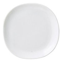 金正陶器 白磁 カレ 小皿 28-518-048-ka 1セット(6個)（直送品）