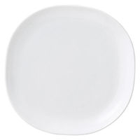 金正陶器 白磁 カレ 中皿 28-518-028-ka 1個（直送品）