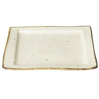 金正陶器 くつろぎ 粉引角皿 28-545-088-i 1個（直送品）