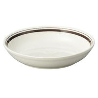 金正陶器 カントリーサイド ダークブラウン 22.5cmパスタボール 28-566-108-ko 1セット(3個)（直送品）