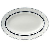 金正陶器 カントリーサイド ネイビーブルー 33cmプラター 28-567-148-ko 1個（直送品）