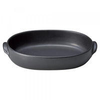 金正陶器 ブラックセラム 新型オーバルグラタン 大 28-602-088-su 1個（直送品）