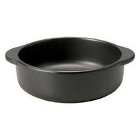 金正陶器 ブラックセラム 丸ドリア 28-602-048-su 1セット(3個)（直送品）