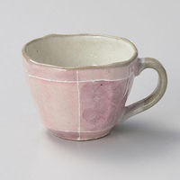 金正陶器 ピンク色十草 タタラ コーヒー碗 (碗のみ) 28-609-278-ka 1セット(3個)（直送品）