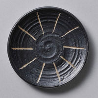 金正陶器 紺十草 コーヒー皿 (皿のみ) 28-610-048-ro 1セット(6個)（直送品）