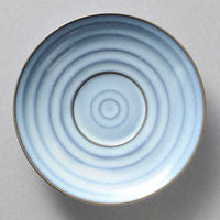金正陶器 白均窯縄手 コーヒー受皿 (皿のみ) 28-611-358-ho 1セット(10個)（直送品）