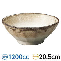 金正陶器 白柚子 茶巻けずり6.8丼 28-678-168-yu 1セット(3個)（直送品）