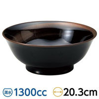 金正陶器 錆天目高台6.8丼 28-680-238-ne 1セット(3個)（直送品）