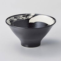 金正陶器 黒海流 6.5 薄筋高ハマ丼 28-679-148-ha 1セット(3個)（直送品）