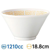 金正陶器 ゴールド雷門 白切立深口6.3丼 28-680-118-ka 1セット(3個)（直送品）