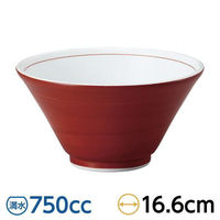 金正陶器 朱巻 切立5.5深丼 28-679-288-ya 1セット(3個)（直送品）