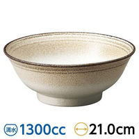 金正陶器 白柚子茶巻高台6.8丼 28-680-058-yu 1セット(3個)（直送品）