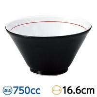 金正陶器 黒巻 切立5.5深丼 28-679-208-ya 1セット(3個)（直送品）