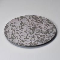 金正陶器 いぶし銀タタキ29cm丸皿 31-29615-011 1個（直送品）