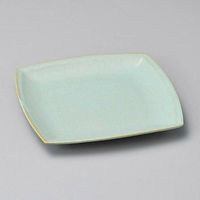 金正陶器 グリーン窯変マット18cm角皿 31-36611-321 1セット(3個)（直送品）