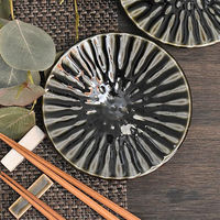 金正陶器 フォーカス織部輪二重4.8皿 31-41267-081 1セット(10個)（直送品）