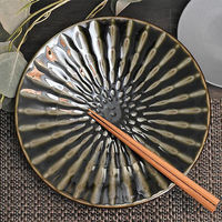 金正陶器 フォーカス織部輪二重8.0皿 31-41269-081 1セット(6個)（直送品）