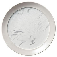 金正陶器 サラサ マーブルホワイト 28cmプレート 54-10642002 1個（直送品）