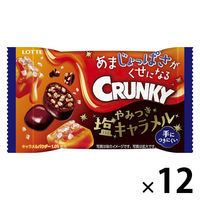 チョコレート菓子 食べきりサイズ クランキーポップジョイ　やみつき塩キャラメル　35g 1セット（1個×12）