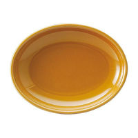 金正陶器 カントリーサイド アンバー 28.5cmオーバルプラター 54-11360044 1個（直送品）