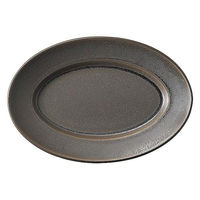 金正陶器 スパダ ラバブラウン 27.5cmプラター 54-11662047 1個（直送品）