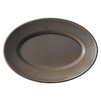 金正陶器 スパダ ラバブラウン 31.5cmプラター 54-11662046 1個（直送品）