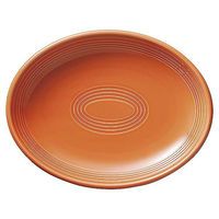 金正陶器 オービット マンダリンオレンジ 28.5cmプラター 54-12650044 1個（直送品）